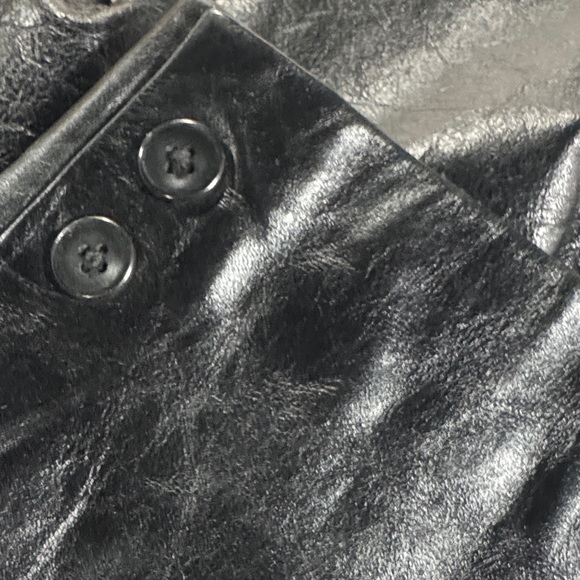 Black Leather Blazer Jacket - Picture 9 of 9